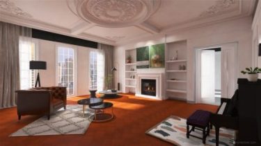 3D d'un intérieur traditionnel